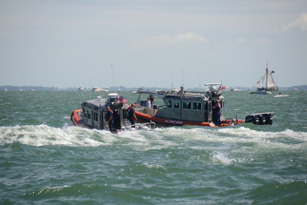 Coast Guard enforces safety zone during Battle of Lake Erie Bicentennial