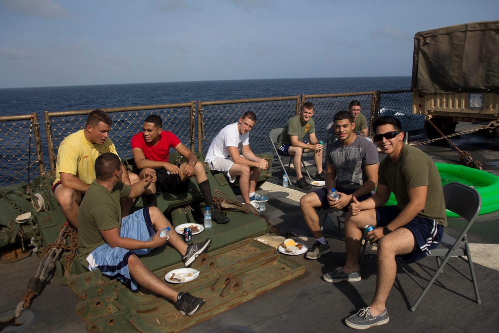 USS Carter Hall steel beach