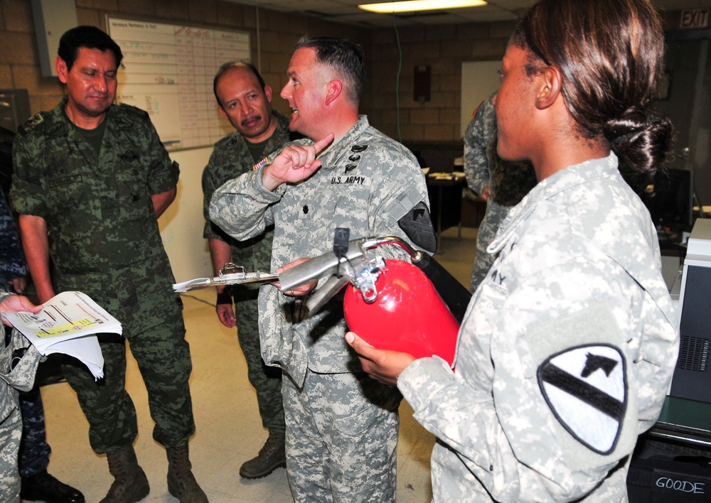 Mexican military leaders tour Fort Hood logistics facilities