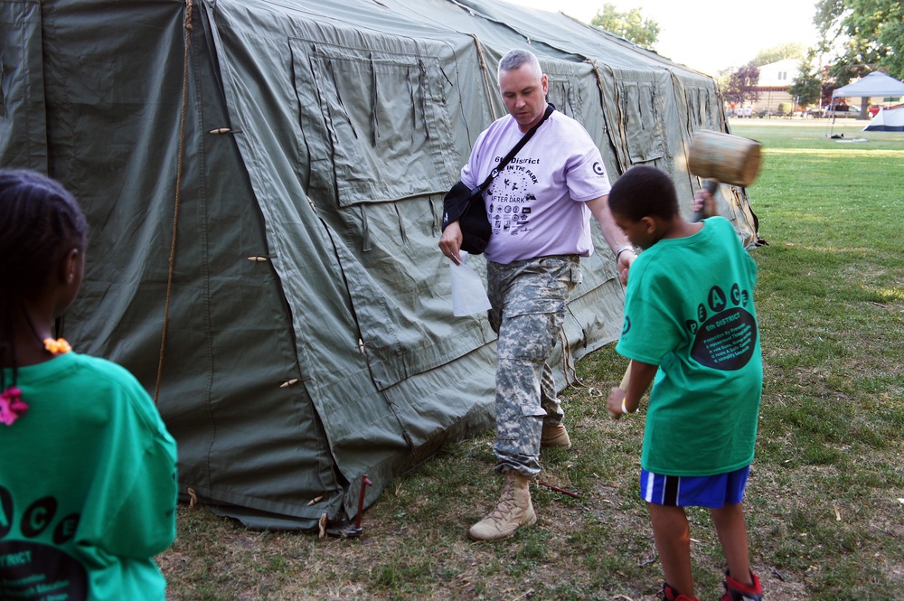 Wisconsin National Guard supports Peace in the Park after Dark