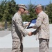 1st MLG Marine pins on lieutenant colonel