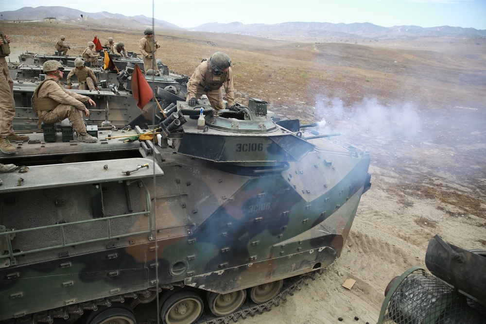 Crewmen master AAV’s weapons systems