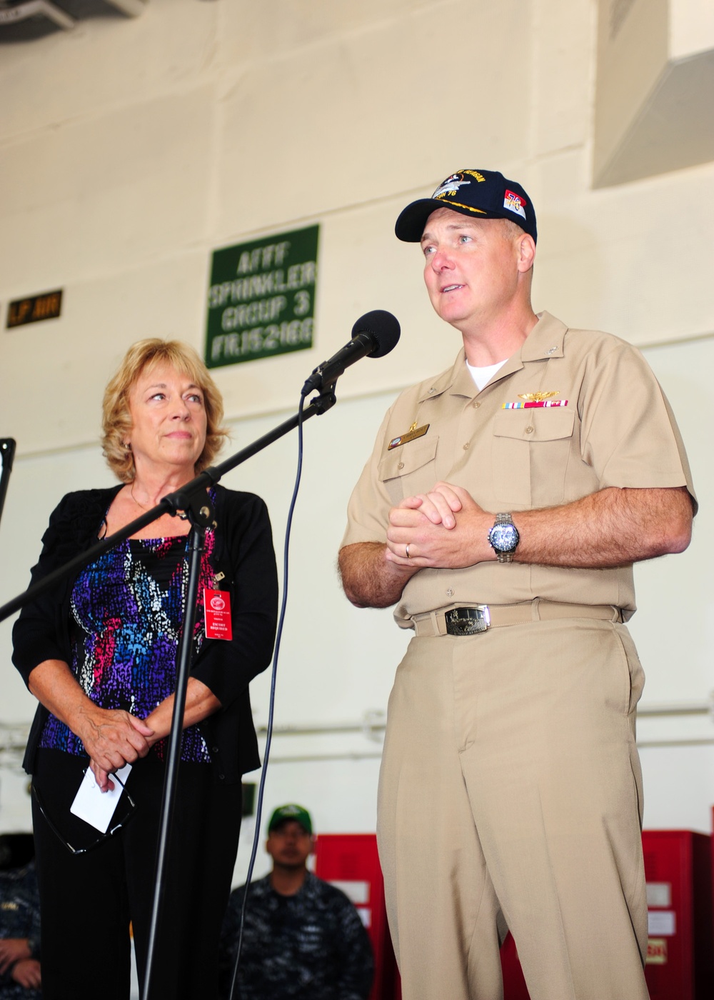 MADD rep talks with USS Ronald Reagan sailors
