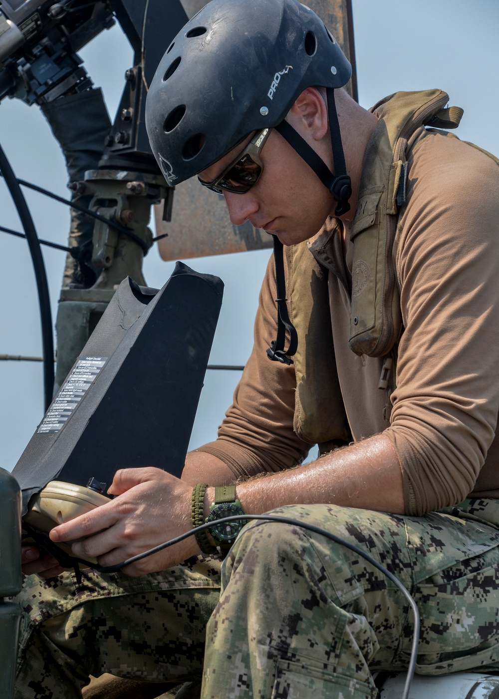 Commander, Task Group 56.7.4, Coastal Riverine Squadron 4, Puma AE unmanned aerial vehicle training