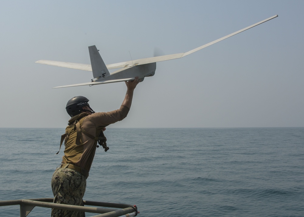 Commander, Task Group 56.7.4, Coastal Riverine Squadron 4, Puma AE unmanned aerial vehicle training