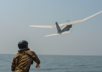 Commander, Task Group 56.7.4, Coastal Riverine Squadron 4, Puma AE unmanned aerial vehicle training