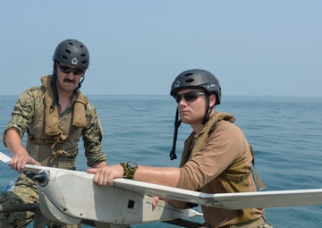 Commander, Task Group 56.7.4, Coastal Riverine Squadron 4, Puma AE unmanned aerial vehicle training