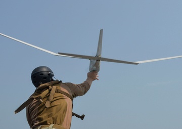 Commander, Task Group 56.7.4, Coastal Riverine Squadron 4, Puma AE unmanned aerial vehicle training
