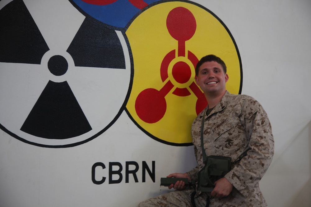 CBRN instructor trains Marines using real-life experience