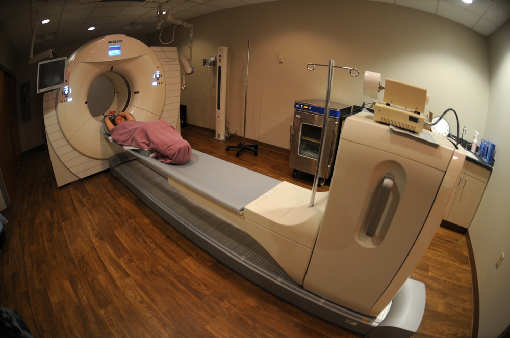 Patient undergoes scan