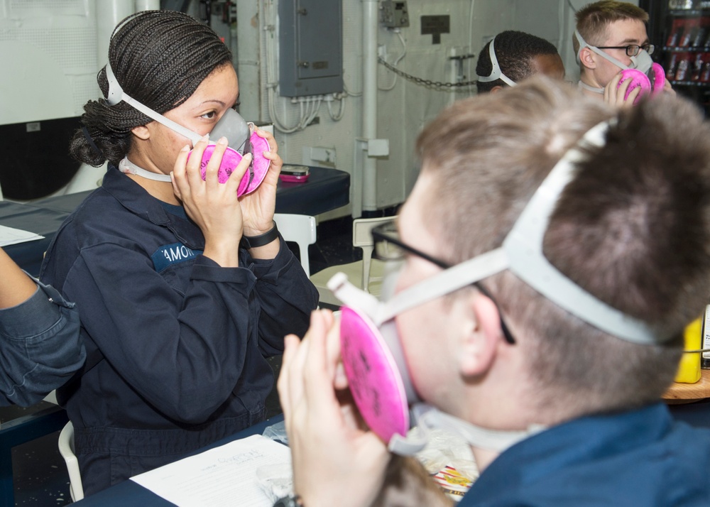 DVIDS Images USS Bonhomme Richard's respirator qualification [Image