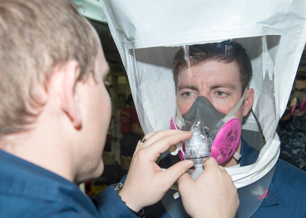 DVIDS - Images - USS Bonhomme Richard's respirator qualification [Image ...