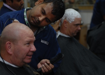 Soldiers Shaves Head to Show Support