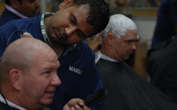 Soldiers Shaves Head to Show Support