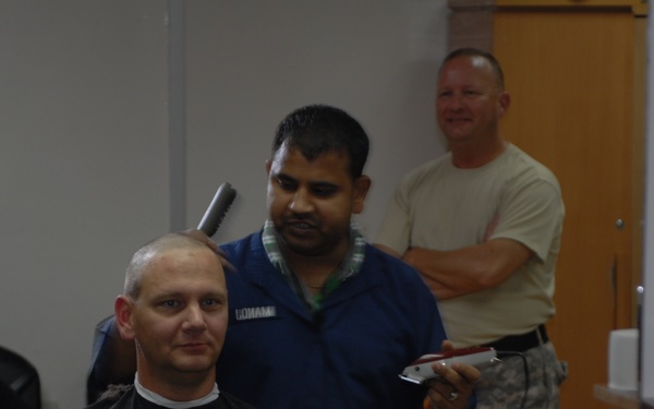 Soldiers Shave Their Heads To Show Support