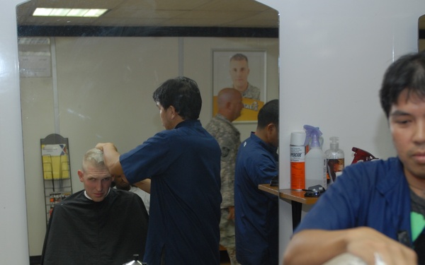 Soldiers Shave Heads To Show Support