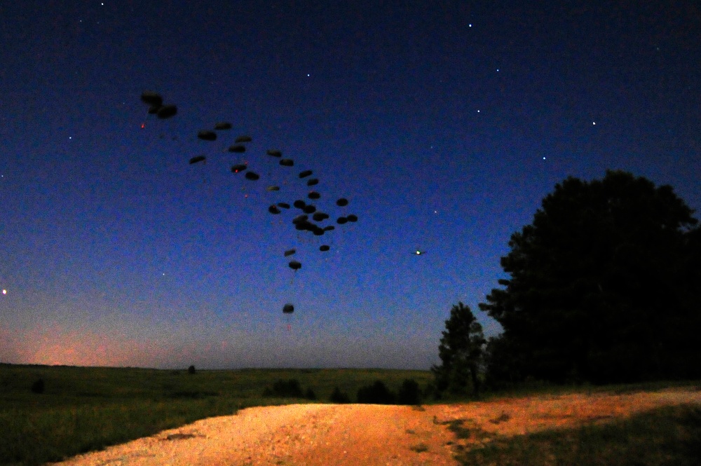 JRTC 13-09 night air drop onto Geronimo