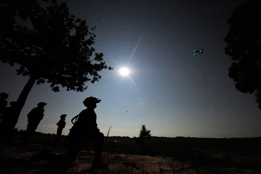 JRTC 13-09 night air drop onto Geronimo