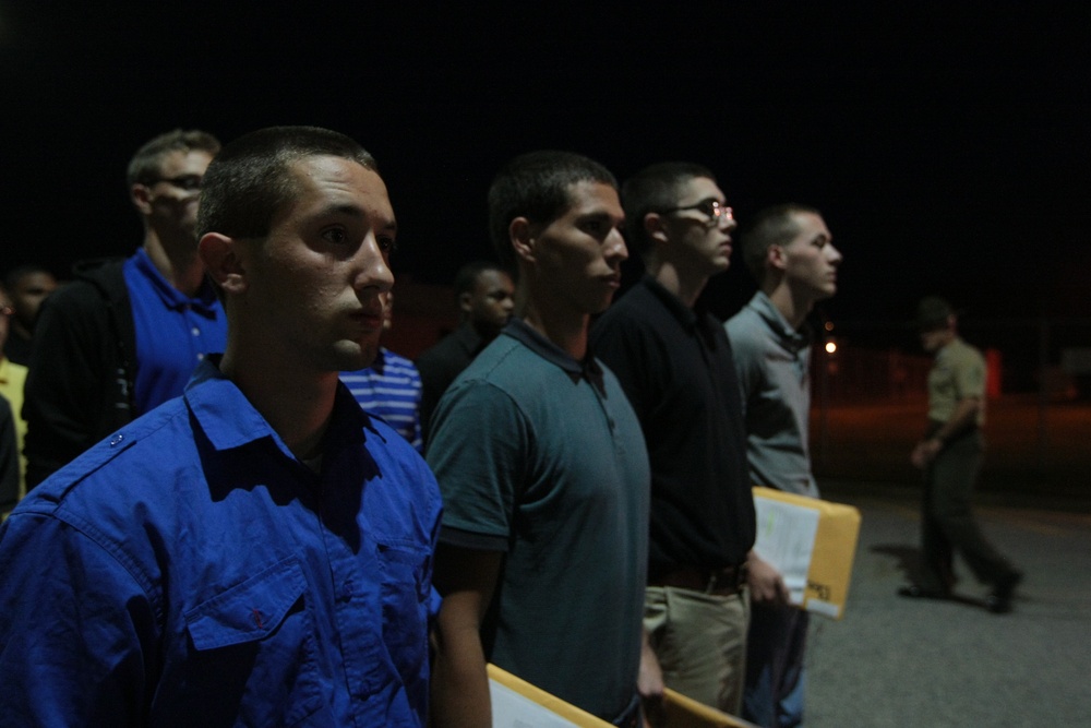 Photo Gallery: Marine recruits survive first night on Parris Island