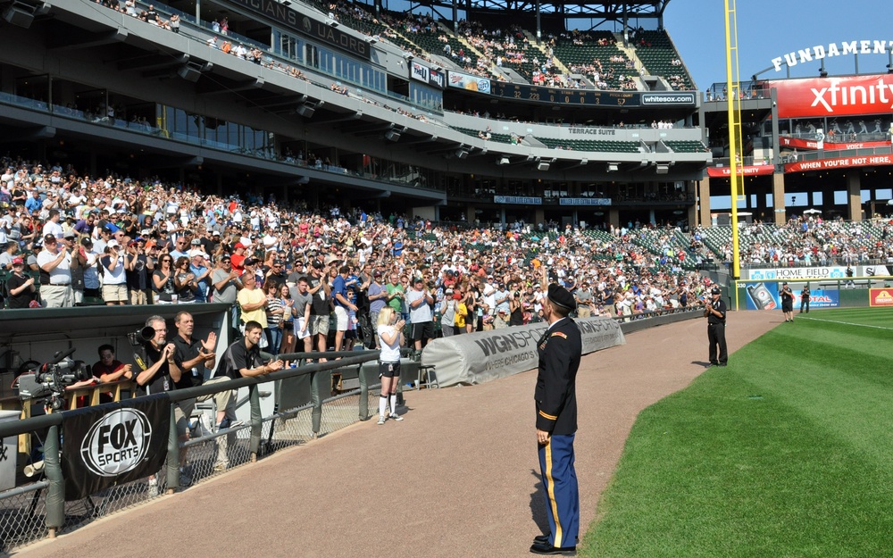 Soldier honored as Chicago White Sox Hero of the Game