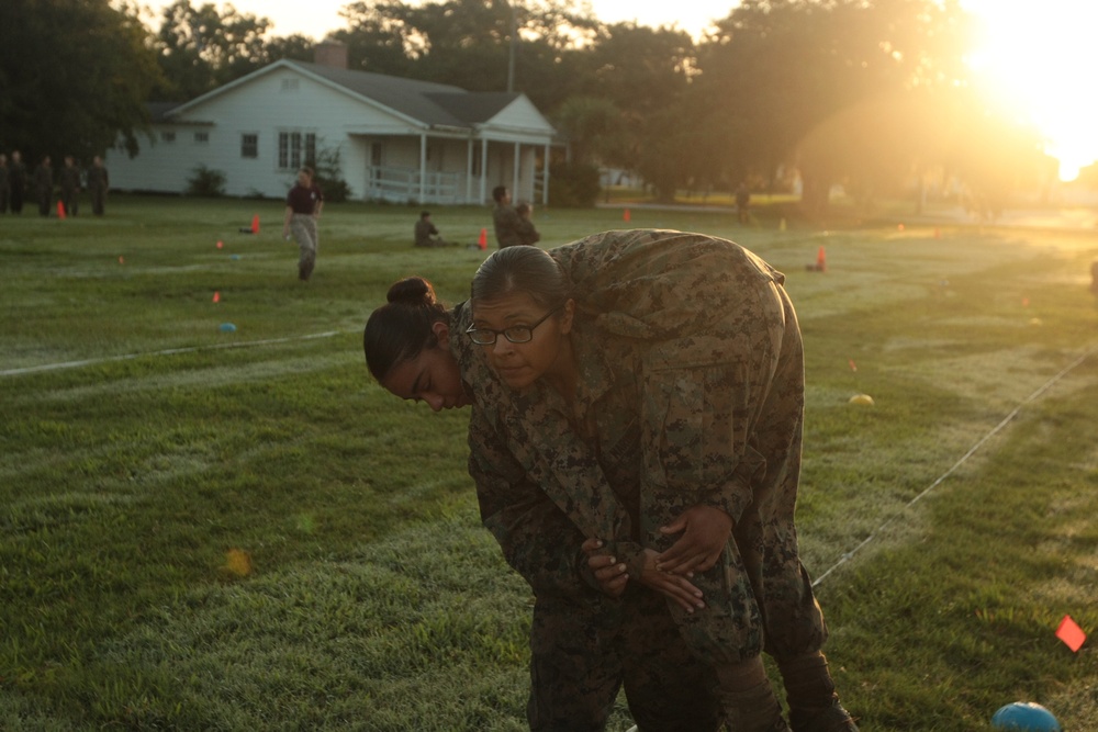 Photo Gallery: Marine recruits complete combat fitness test on Parris Island