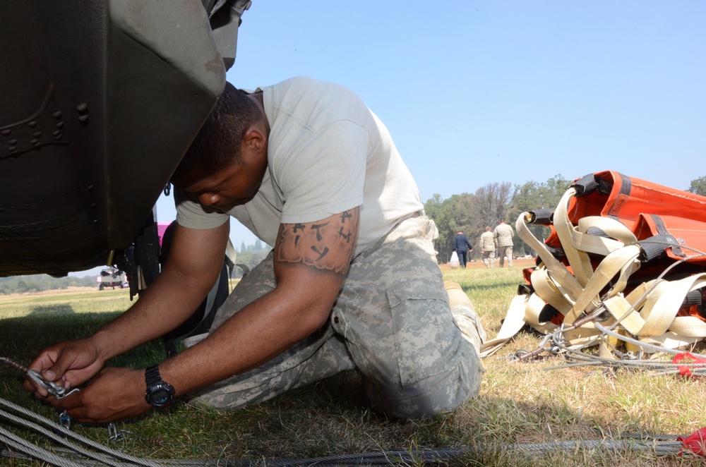 California National Guard help battle the Rim Fire near Yosemite