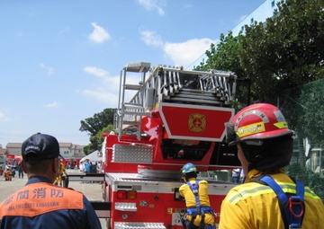 Watching U.S. Army firefighters in action