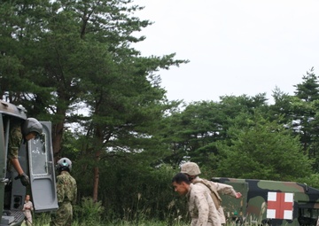 Battery C races clock during MEDEVAC training at ARTP 13-2