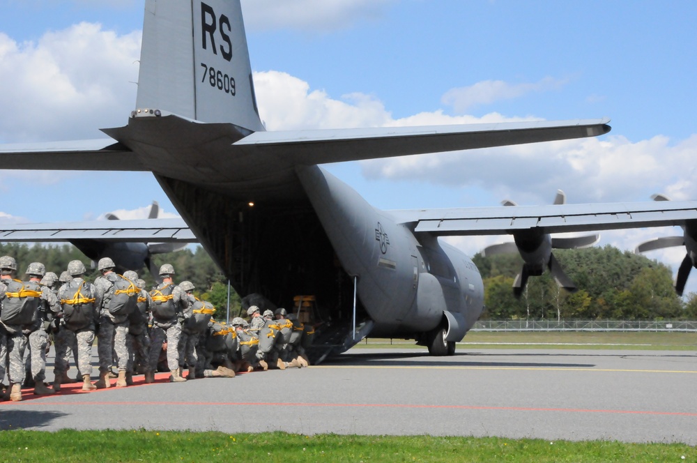 173rd Infantry Brigade Combat Team (Airborne) C-130 jump