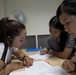 Okinawa teens practics English with Marines