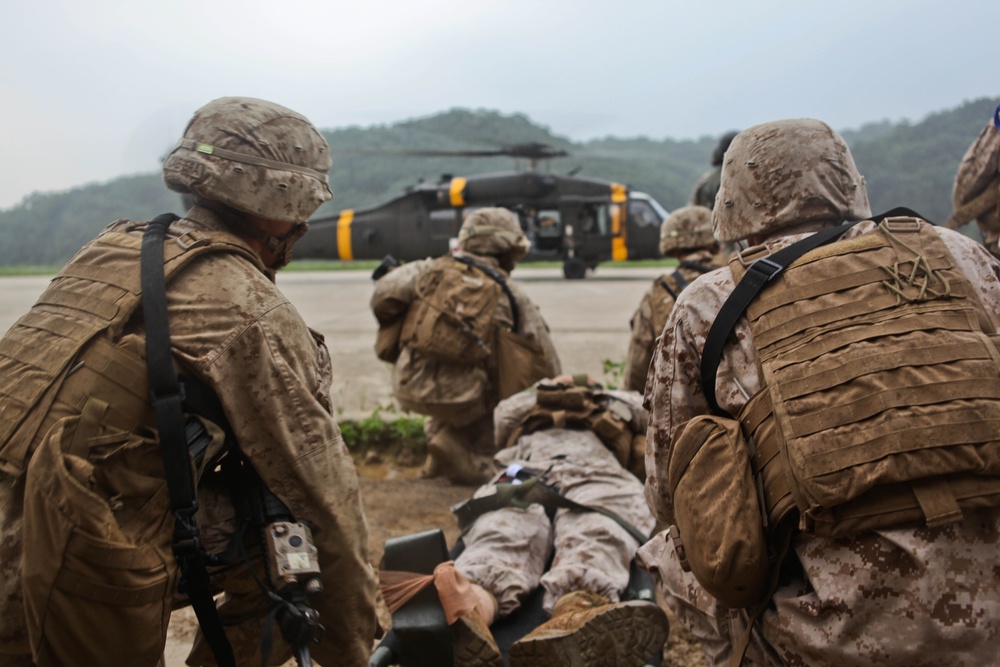 3rd Bn., 12th Marines participates in joint CASEVAC training