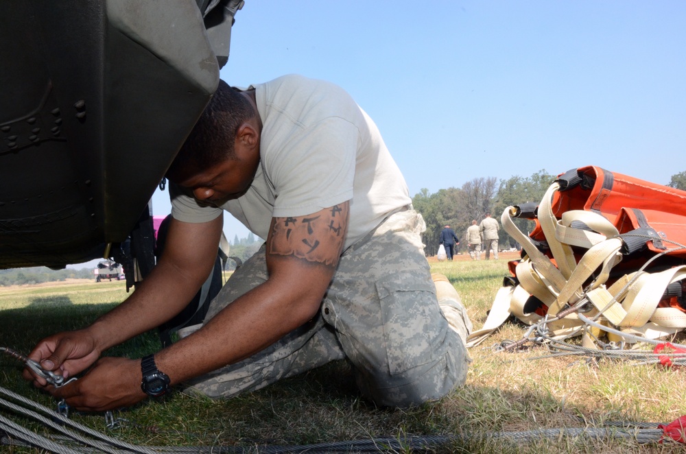California National Guard help battle the Rim Fire near Yosemite