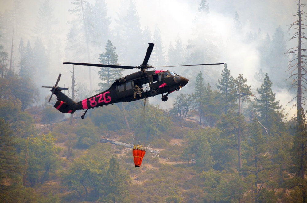 California National Guard help battle the Rim Fire near Yosemite