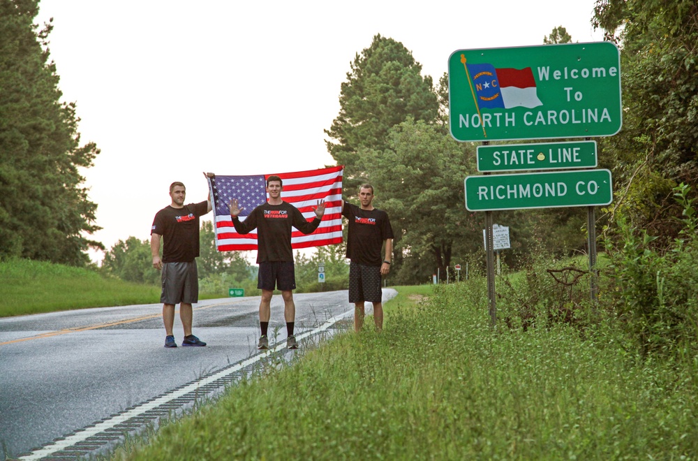Maintenance Marines join cross-country runner, former sergeant on run for veterans