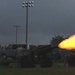 A cannon fires its salute to honor America's fallen heroes