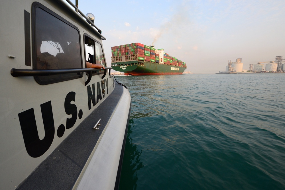 Commander, Task Group (CTG) 56.7 security boat escort