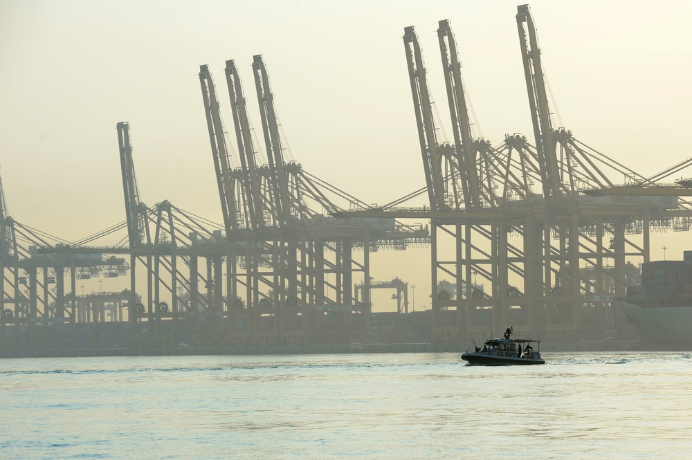 Commander, Task Group (CTG) 56.7 security boat escort