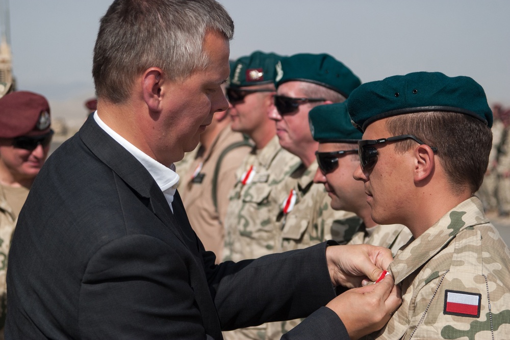 Poland’s National Minster of Defense visits Afghanistan during Warsaw Uprising anniversary