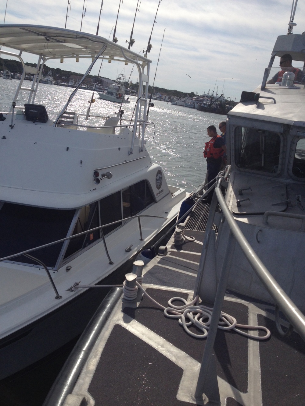 Coast Guard responds to fishing vessel taking on water off Montauk