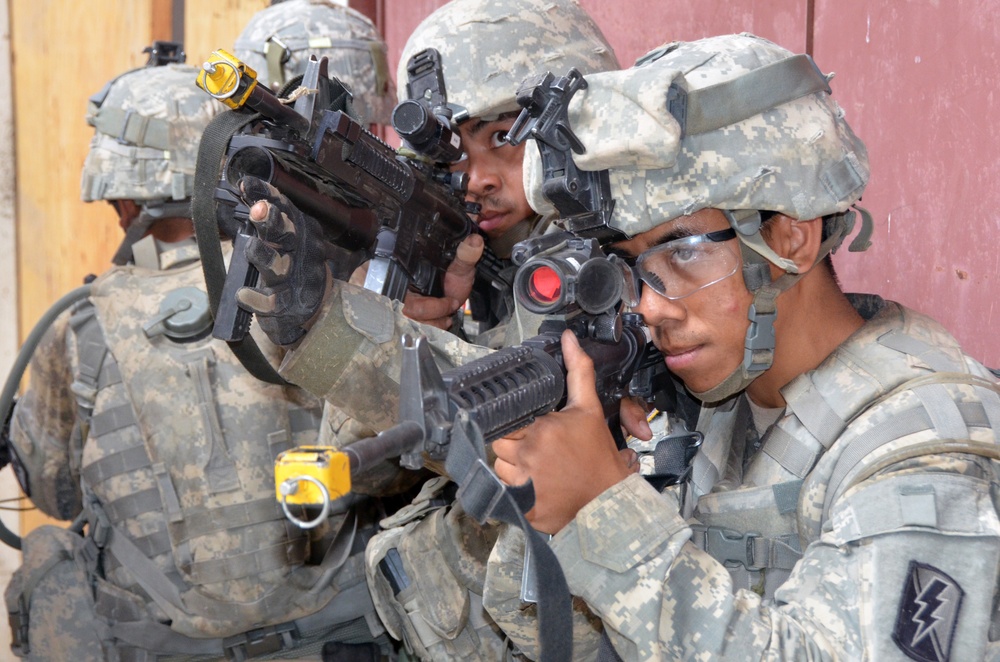 Mixed infantry squad mirrors National Guard make-up