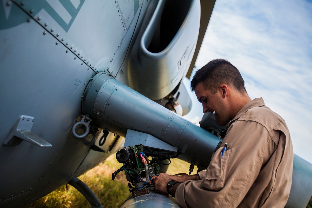 22nd MEU Super Cobras fly in support of RUT