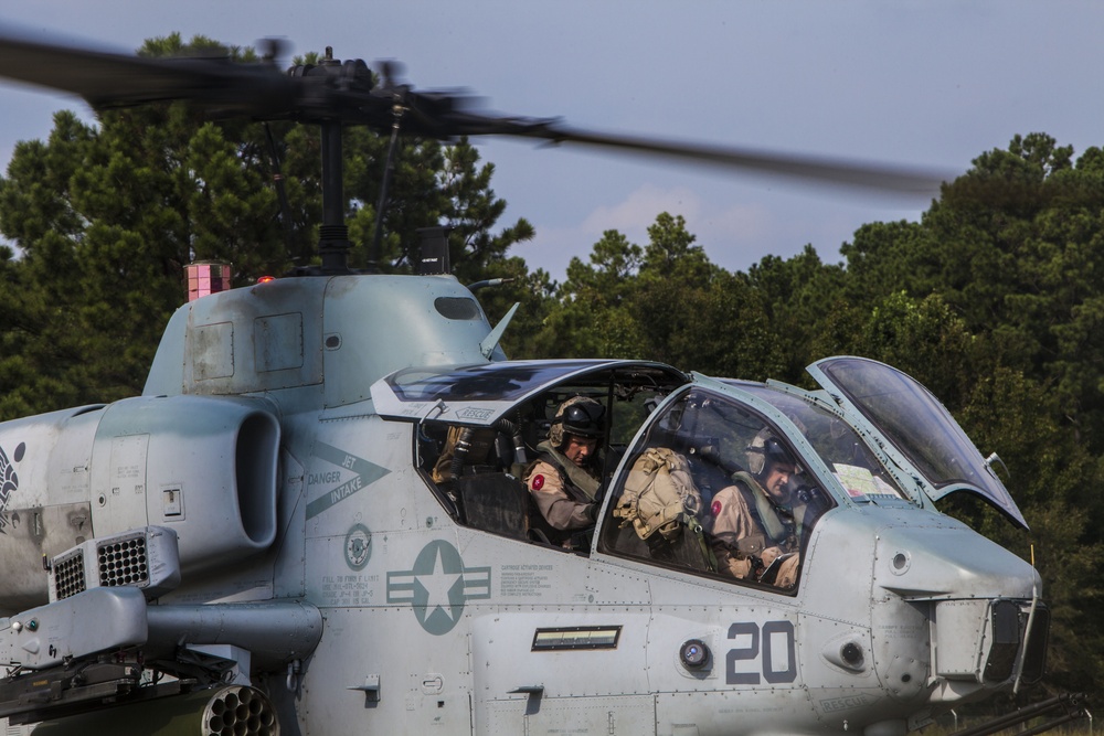 22nd MEU Super Cobras fly in support of RUT