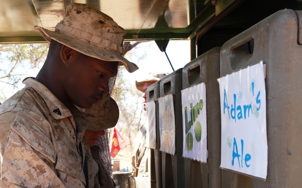 Sallyman raises morale in field