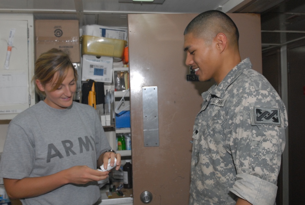 Medic on deck: Ohio soldier experiences life at sea