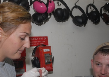 Medic on deck: Ohio soldier experiences life at sea