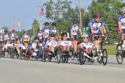 Wounded Warriors bike 400 miles