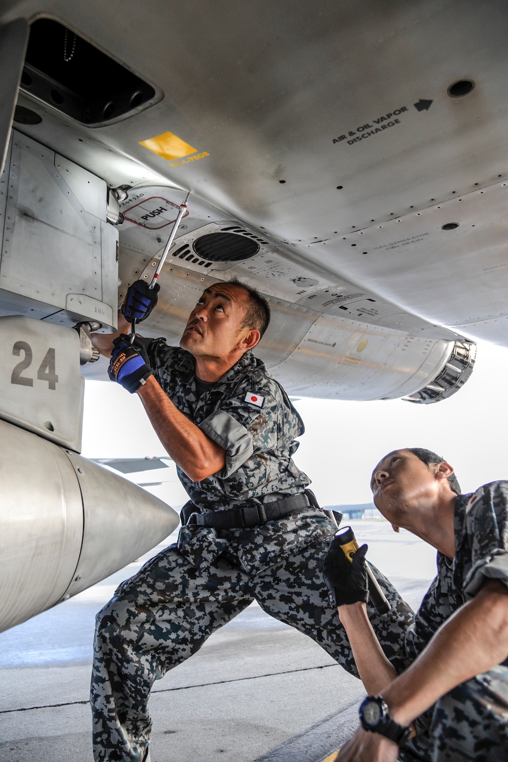 Japan Air Self-Defense Force gets ready for flight