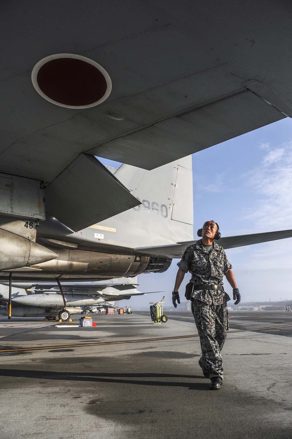 Japan Air Self-Defense Force gets ready for flight