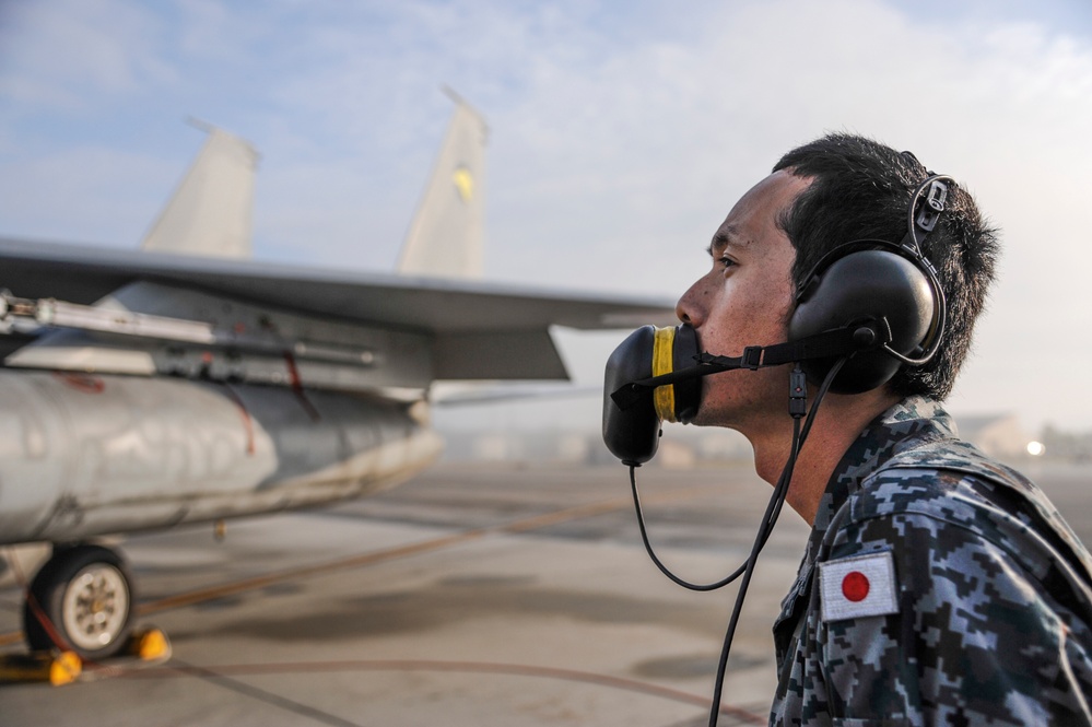 Japan Air Self-Defense Force gets ready for flight