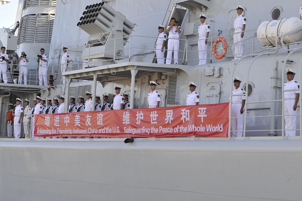 Chinese navy ships visit Hawaii